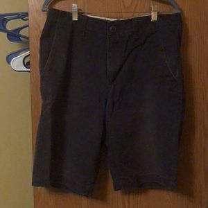 Mens American Eagle navy blue flat front shorts